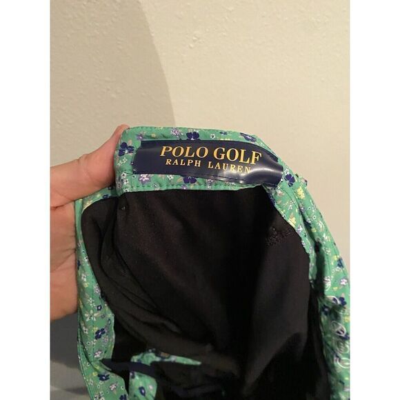 Polo Ralph Lauren Golf Shorts Mens 35 Green Golf Print Paisley Lined - Picture 5 of 11